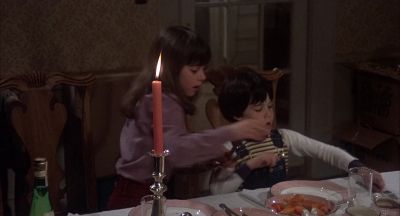 You put the fork here stupid - Amityville II: The Possession
