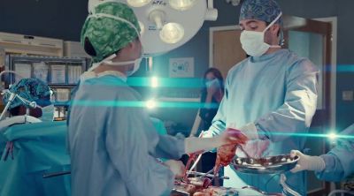 You removed the ovary and stopped the bleed? - Saving Hope