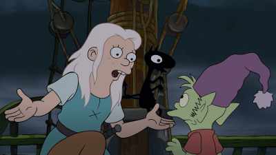 You rigged it so he'll break free
and leap overboard, right? - Disenchantment