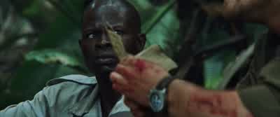 You risk my life like that againand I'll peel your face back off your headDo you understand - Blood Diamond