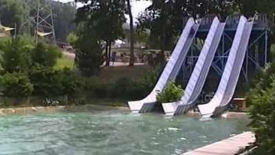 You rode a plastic sled,
and then you would see - Class Action Park