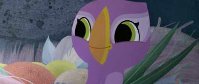 You were scared of all us.
You kept hiding. - Puffin Rock and the New Friends