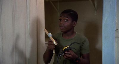 You scared of rubber spiders on strings Man you are one scared cat - Friday the 13th: A New Beginning