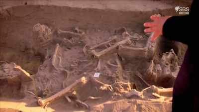You see a skull here, a leg here, - Curse of the Ancients with Alice Roberts