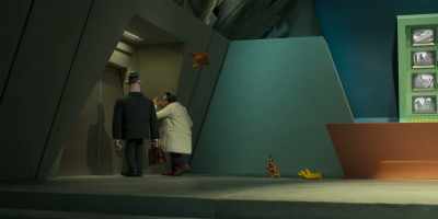 You see, behind these doors are secrets - Chicken Run: Dawn of the Nugget