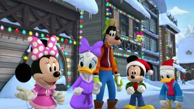 You see, last night, a very nice man - Mickey and Minnie Wish Upon a Christmas