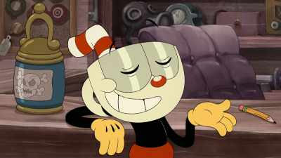 You see, Mugman? Nothing to worry about.
That handle will be back on in no time. - The Cuphead Show!