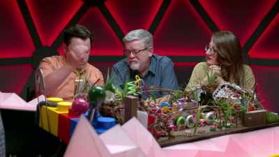 You see he says, "I am
surrounded by the charming - Dimension 20