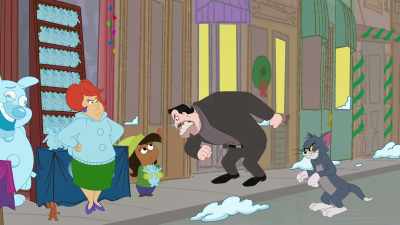 You see that?
She expects you to do all the work. - Tom and Jerry Snowman's Land