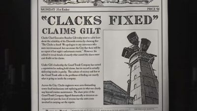 You see the clacks system - Going Postal
