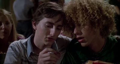 You see the salt on this pretzel Yes - Can't Hardly Wait