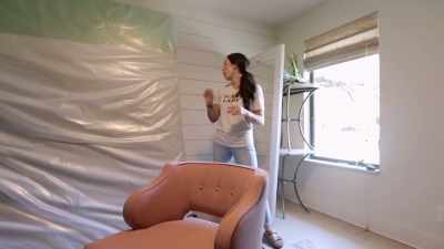 You see the shiplap
on the back wall, - Fixer Upper: Behind the Design