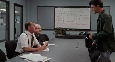 YOU SEE WHAT WE'RE ACTUALLY TRYING TO DO HERE IS WE'RE JUSTWE'RE TRYING TO GET A FEEL FOR HOW PEOPLE SPEND THEIR DAY AT WORKSO IF YOU WOULD WOULD YOU WALK US THROUGH A TYPICAL DAY FOR YOUYEAH GREATWELL I GENERALLY COME IN AT LEAST 15 MINUTES LATEUH I USE - Office Space