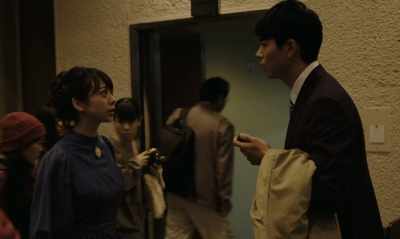 - You should stay put.
- Yeah, but I'm going. - Asako I & II