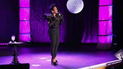 You sit there,
trying to fill out the paperwork, - Sommore: Queen Chandelier