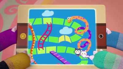 You slid down the snake.
I'm in a tizzy. - Abby Hatcher