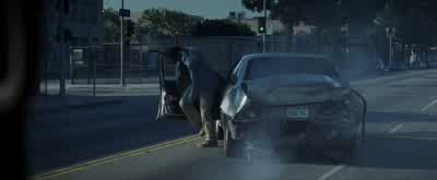 Son of a bitchGoddamn itLook what you did to my carThis is my company car assholeGet your ass out hereGet your ass out of the car NowWhat are you doinglf you don't have insurance I'm gonna rip your balls offI don't want any problems okay Shut upHelpWho's - Terminator 3: Rise of the Machines