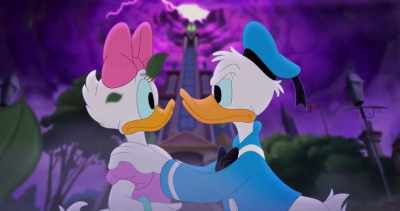 You stay here. The bear will protect you. - Legend of the Three Caballeros