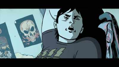 You still sore at me,
sitting over there - Deadly Class