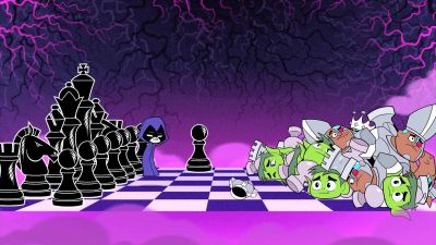 You surrendered your king.
I win. - Teen Titans Go!