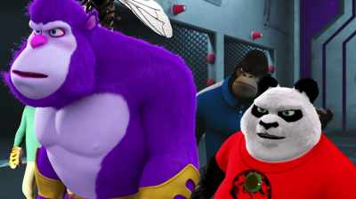You survived, my, my that
medallion really is powerful. - Panda vs. Aliens