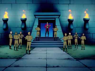 You take your men down to the beach. - Batman Beyond