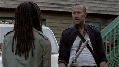 You talk about the weight of what you have to do, how you can handle it. - The Walking Dead