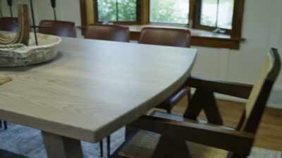 -You technically could do
two chairs here at the end.
-[Danny] Yeah. - Down Home Fab