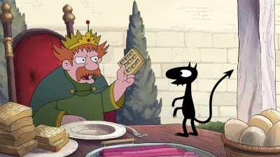 You tell me, how'd you get to be
a talking cat? - Disenchantment