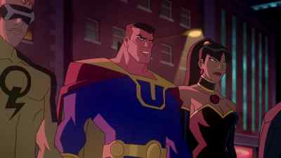 You think you can hide
from my ultra-vision? - Justice League: Crisis on Two Earths