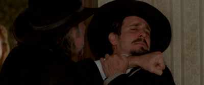 YOU THINK I LET HIM GO
'CAUSE I'M WEAK?
NO. - In a Valley of Violence