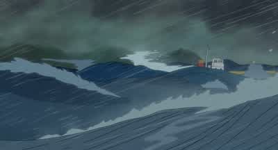 You think the storm could sink the ships? - Ponyo