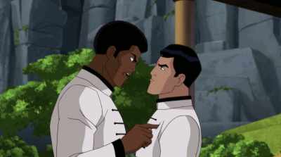 You think we're supposed
to give you a break - Batman: Soul of the Dragon