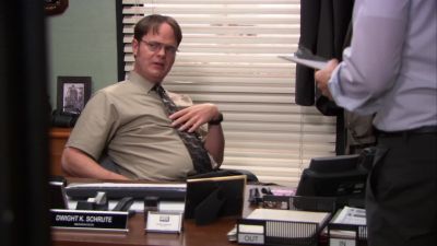 - You threw the summoning bag
at me, sir? - The Office