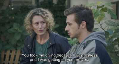 You took me diving
because I was restless - The Man with the Answers