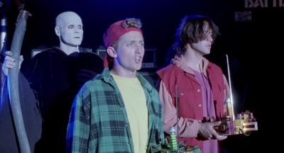 You totally killed us you evil metal dickweeds - Bill &amp; Ted's Bogus Journey