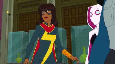 You touched her and there
was this red glowy thing - Marvel Rising: Playing with Fire