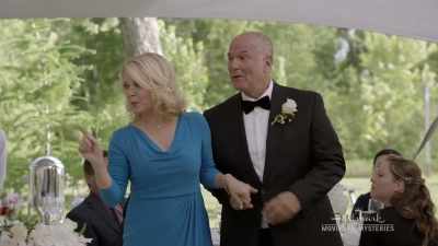 You two, it's not a wedding
until everyone dances, you know. - Crossword Mysteries: Proposing Murder