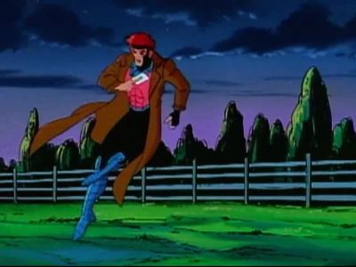 You wanna play with Gambit Here Take a card - X Men: The Animated Series