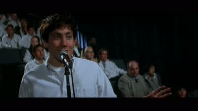 See how sad this is Want your sister to lose weightTell her to stop eating twinkies and play field hockeyNo one knows what they want to be It takes time to find that out Right JimAnd youYeah youSick of some jerk shoving your head down the toilet Well lift - Donnie Darko