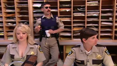 You watch his show - Reno 911!
