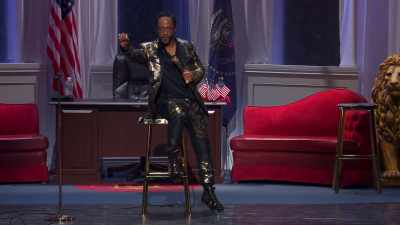You was watching the news.
Had your breakfast blunt, - Katt Williams: Great America