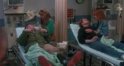You will also notice there is no pupilary response - Return of the Living Dead II