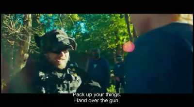 You will now pack your things.
Hand over the gun to me. - Tiger Girl