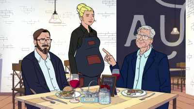 You work at a fancy restaurant
in New Downtown. - Dicktown