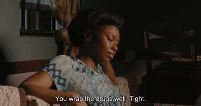 You wrap the drugs well. Tight. - Swallow