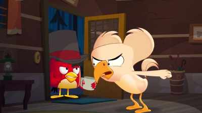 You! You'll never get
your hands on my presents! - Angry Birds: Summer Madness