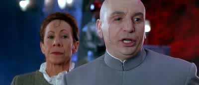 L was just thinking that maybe we can work all this outAfter all you are my fatherScott you had your chance okayl already had someone created in my imageHe's eviI he wants to take over the worldand he fits easily into most overhead storage binsSCOTT Him - Austin Powers: The Spy Who Shagged Me