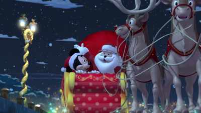 You and your pals are going to be together - Mickey and Minnie Wish Upon a Christmas