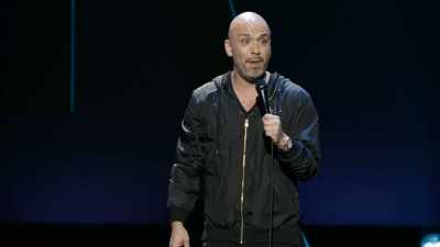 "You'd better sit down back there."
"I don't know where to sit. - Jo Koy: Live from Seattle